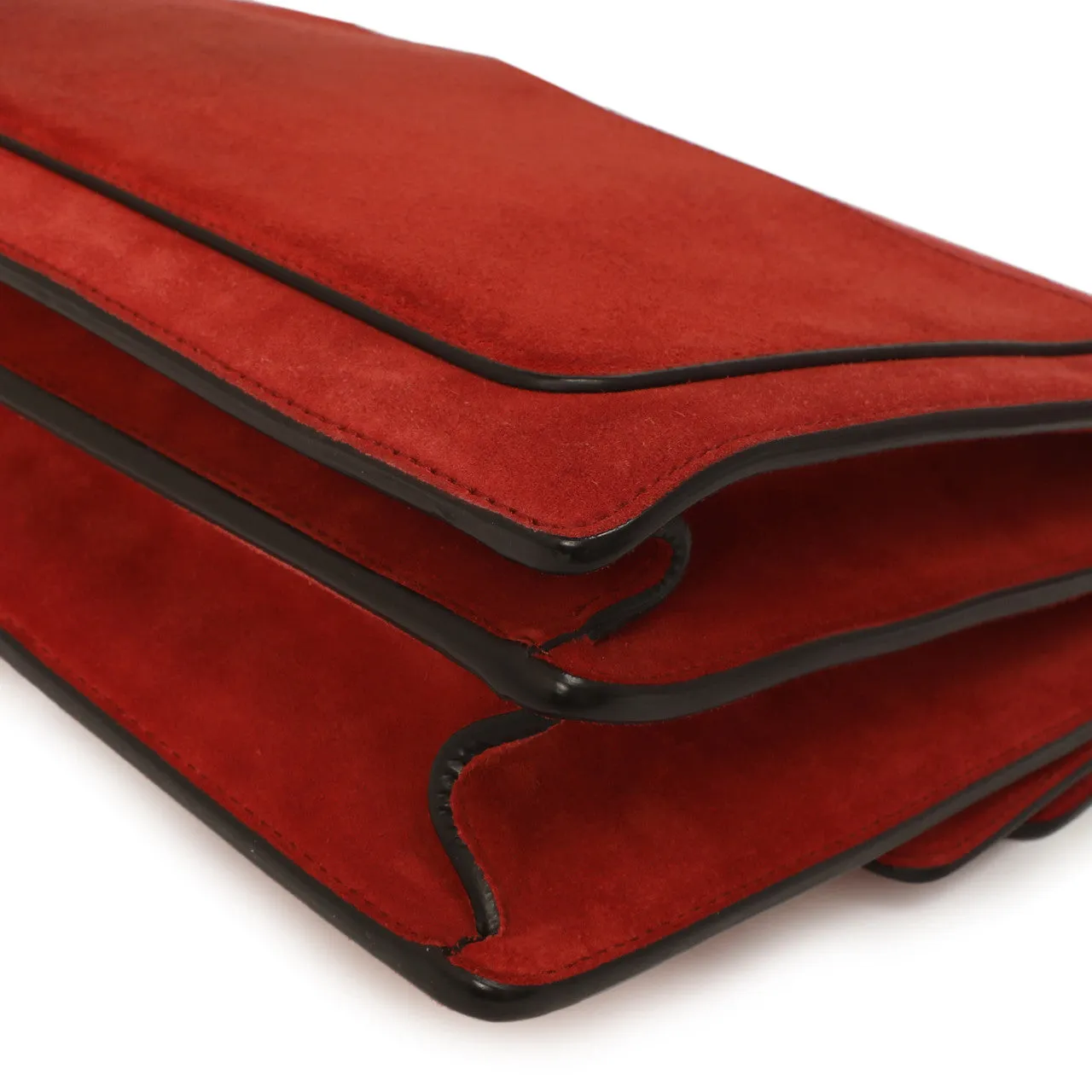 Gucci Red Suede Medium Dionysus  Shoulder Bag