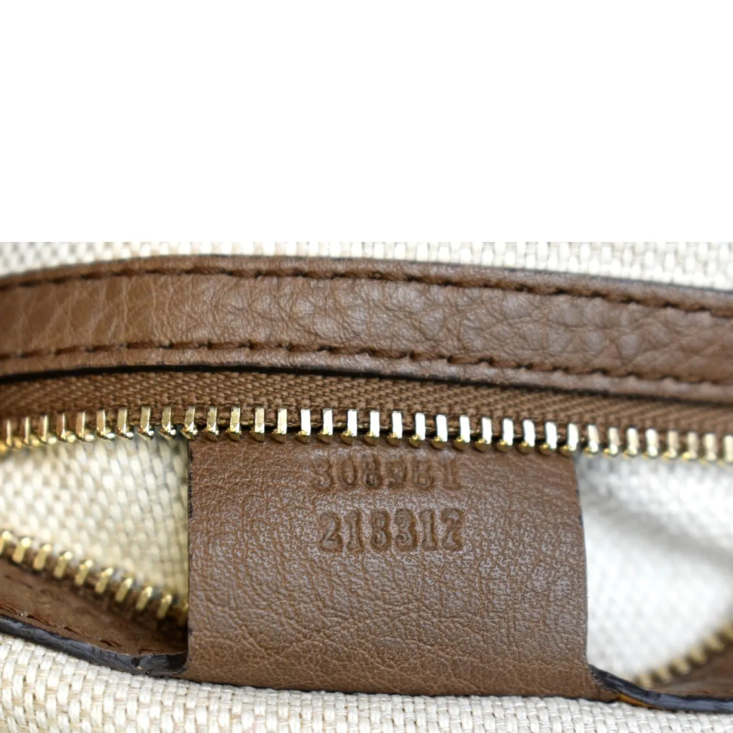 GUCCI Soho Pebbled Calfskin Leather Chain Shoulder Bag Maple Brown 308981