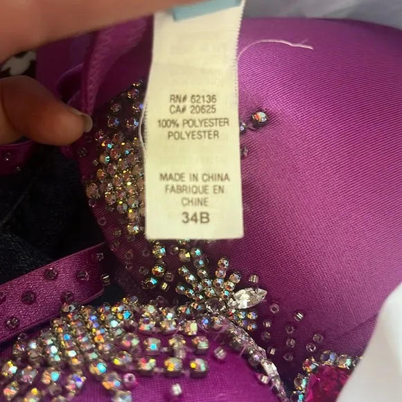 Guess Marciano y2k bling vintage bustier rhinestone beaded studded jeweled bra