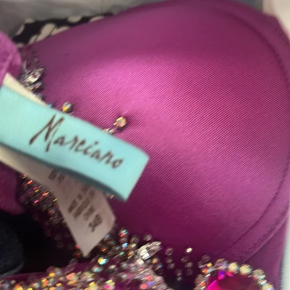 Guess Marciano y2k bling vintage bustier rhinestone beaded studded jeweled bra