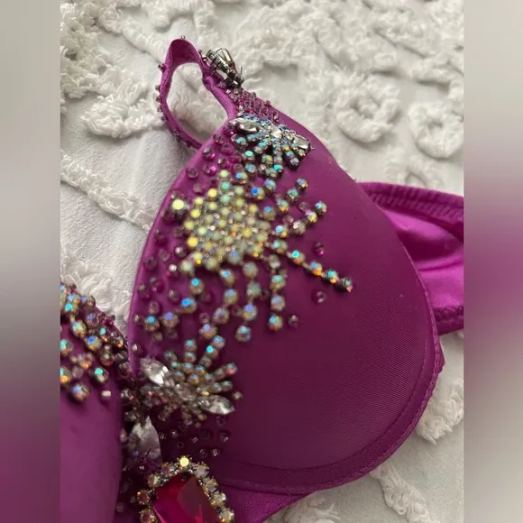 Guess Marciano y2k bling vintage bustier rhinestone beaded studded jeweled bra