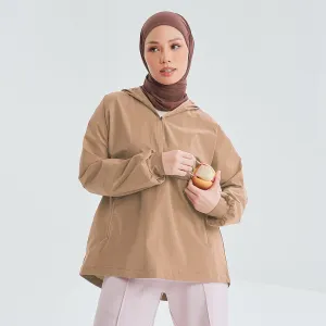 Half Zip Parka - Tan