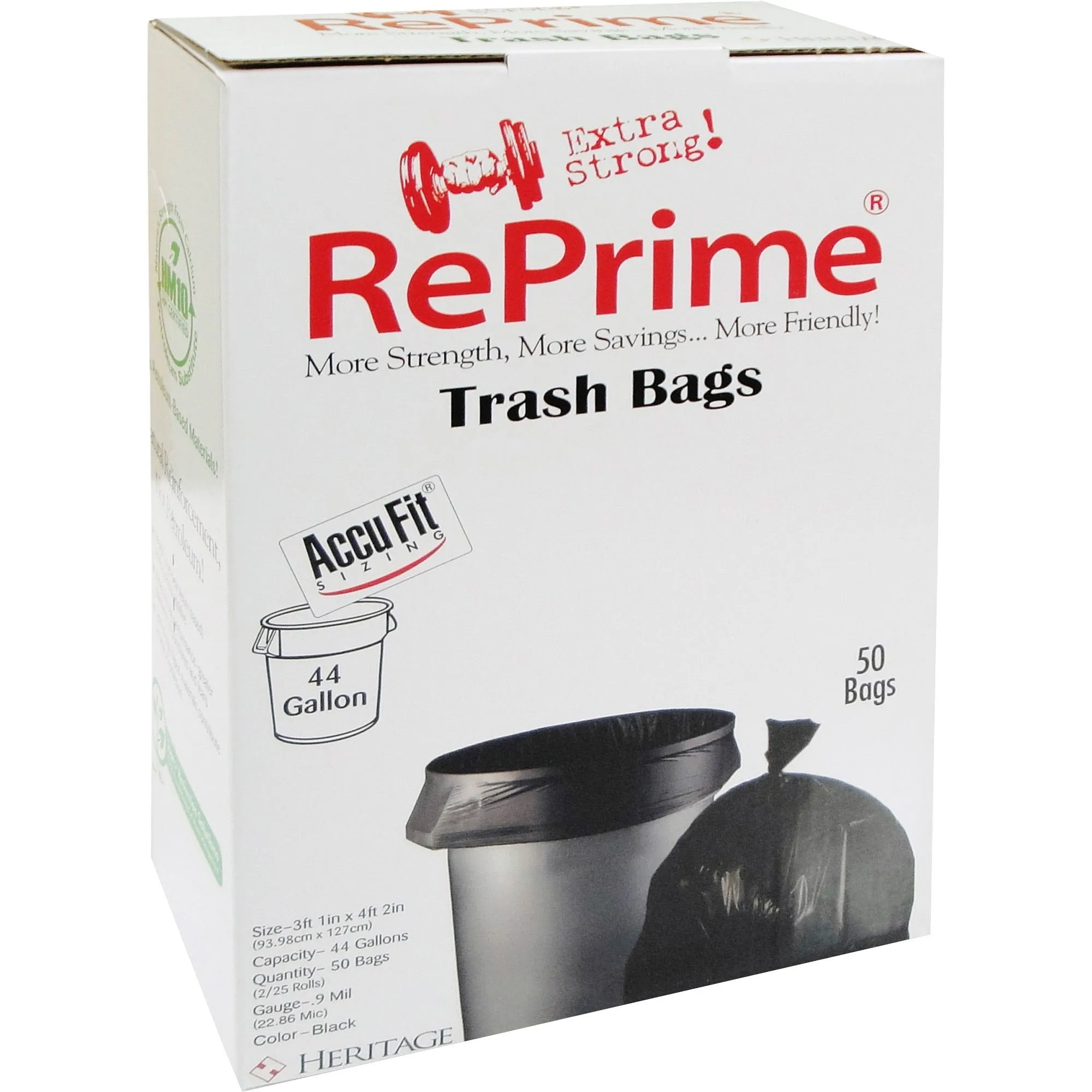 Heritage RePrime AccuFit 44-gal Can Liners