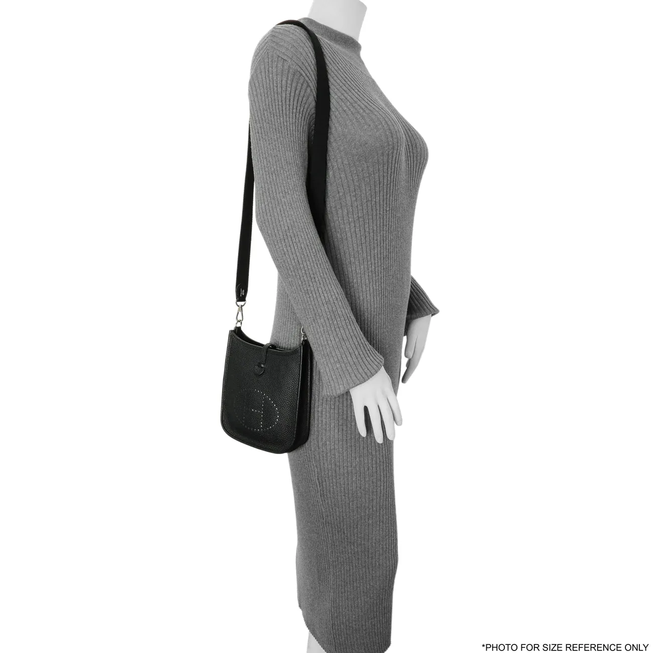 Hermes Black Clemence Evelyne TPM