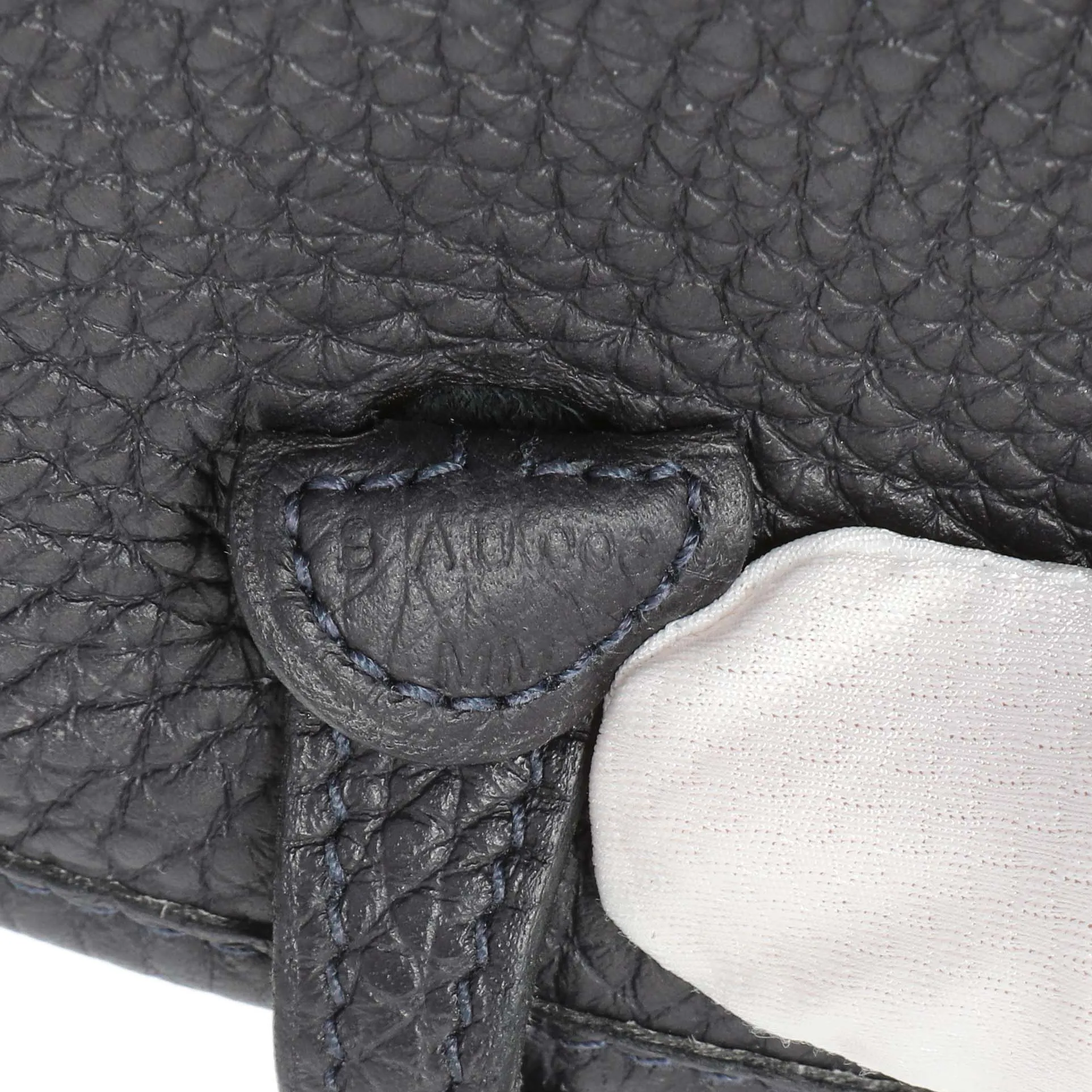 Hermes Caban Bleu Saphir Clemence Evelyne TPM