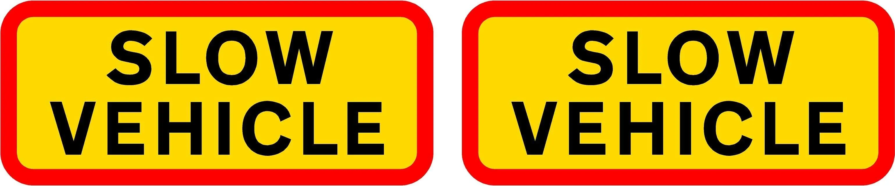 HGV Marker Board Slow Vehicle -1 pair