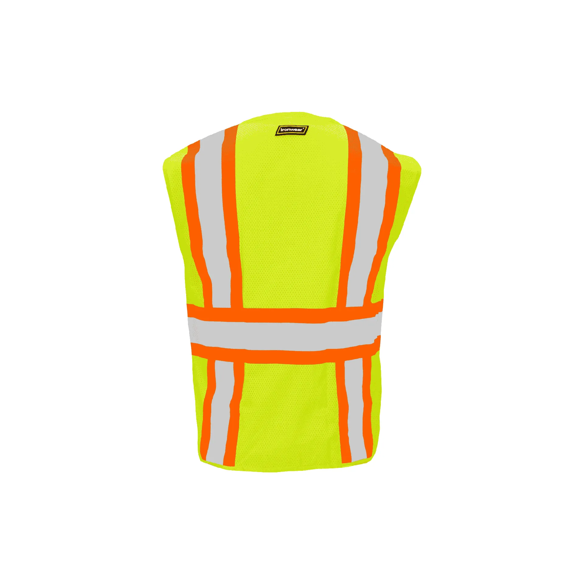 Hi Vis Lime Class 2 Zipper Mesh Vest