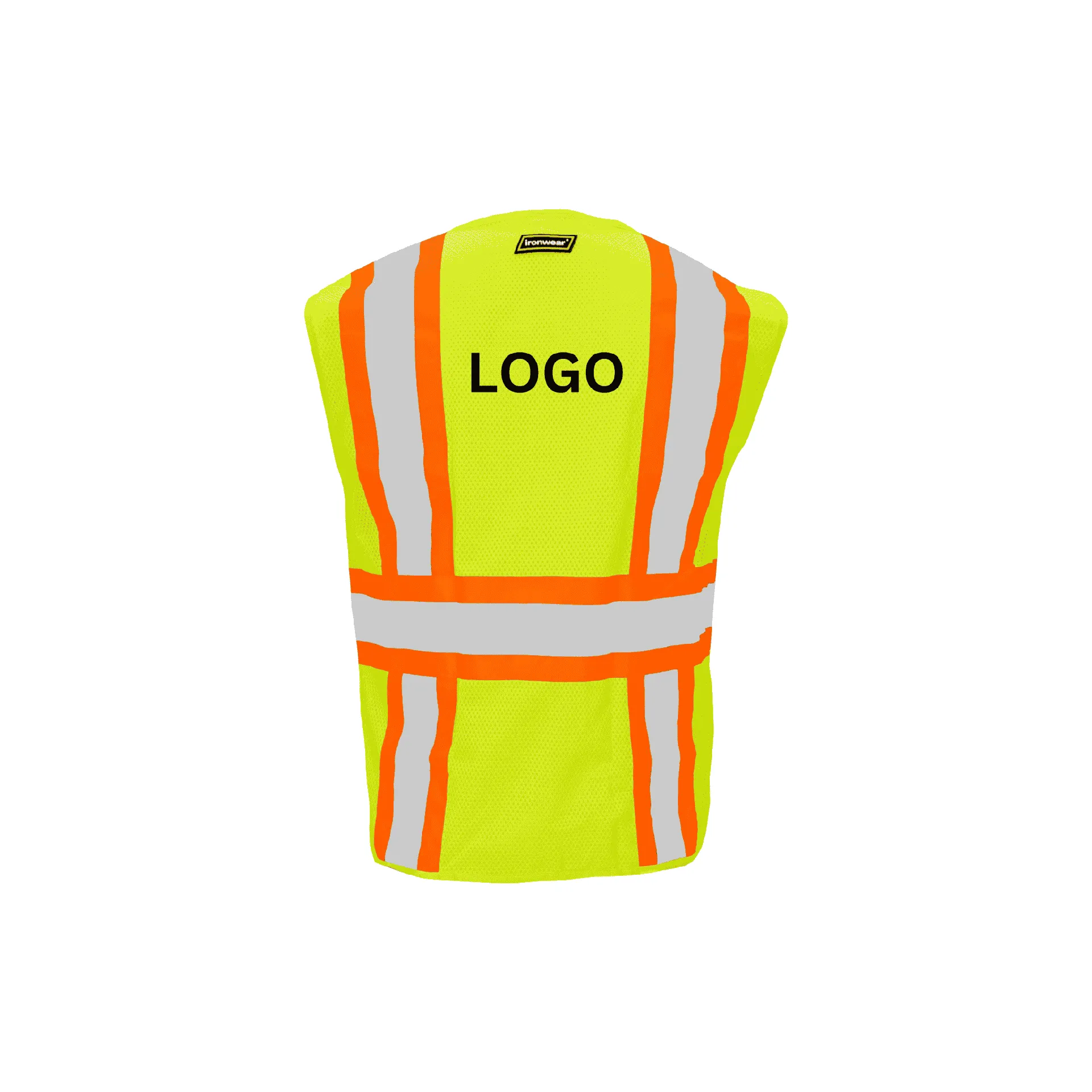 Hi Vis Lime Class 2 Zipper Mesh Vest
