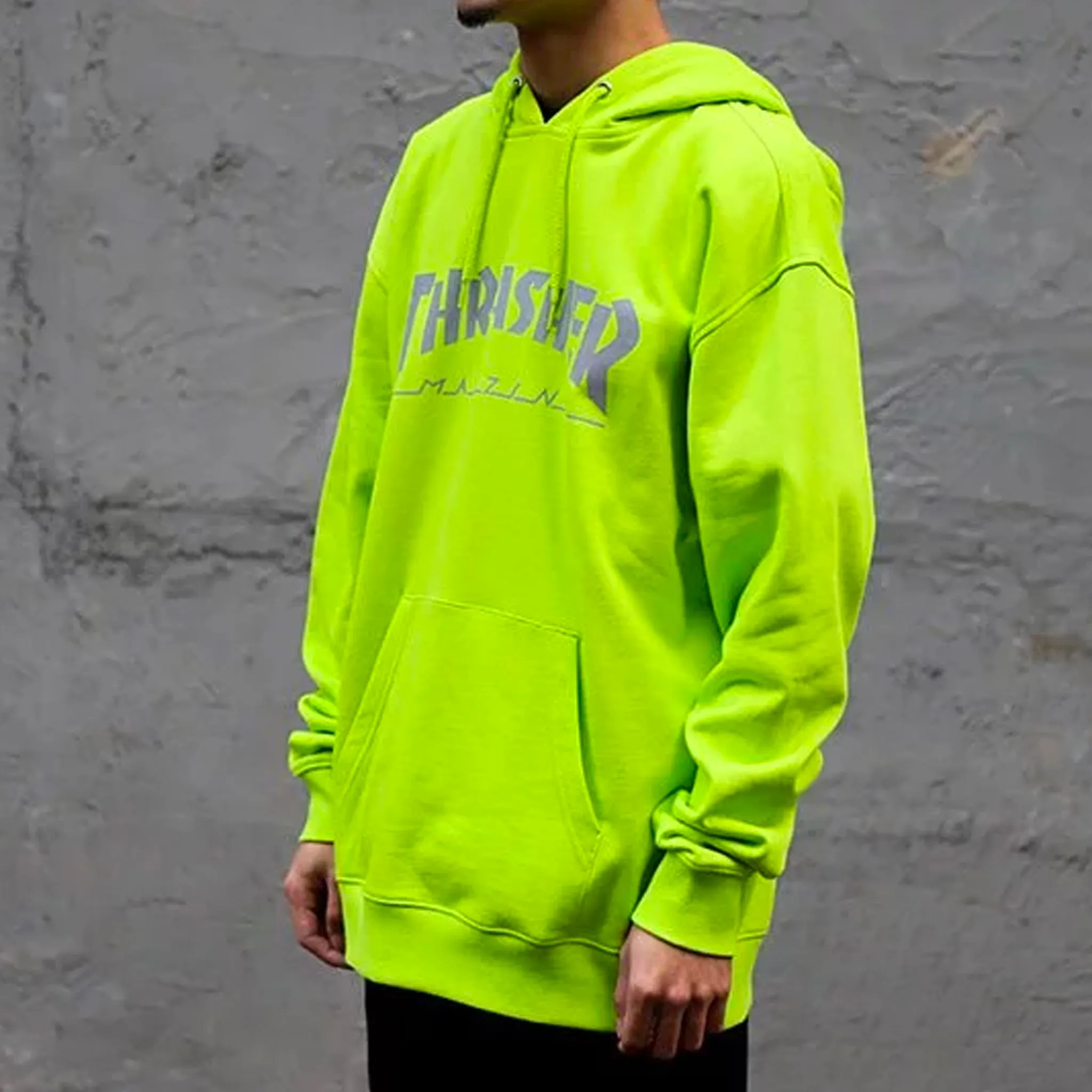 Hometown Reflective Hoodie (Neon Green)