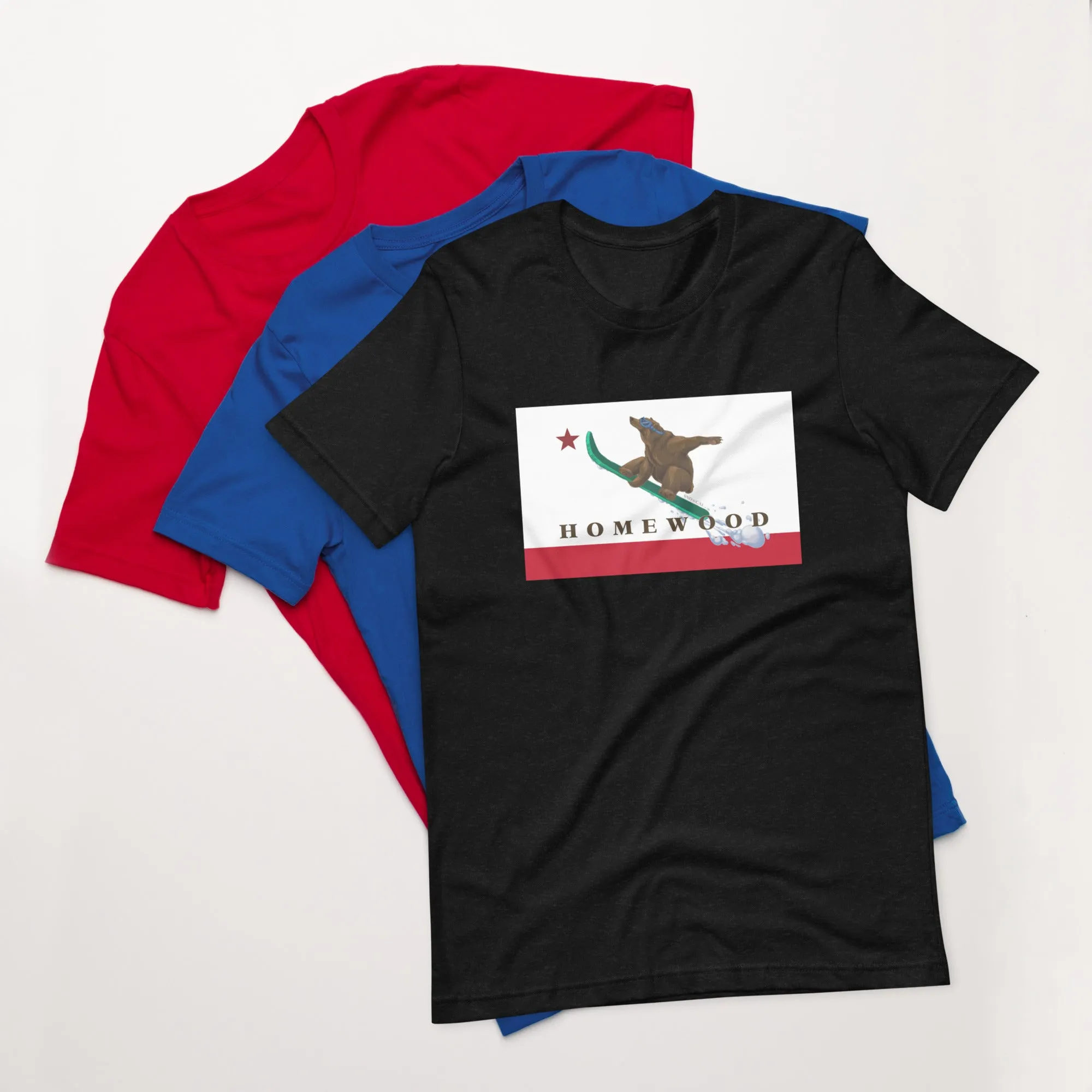 Homewood CA Flag Snowboard Shirt