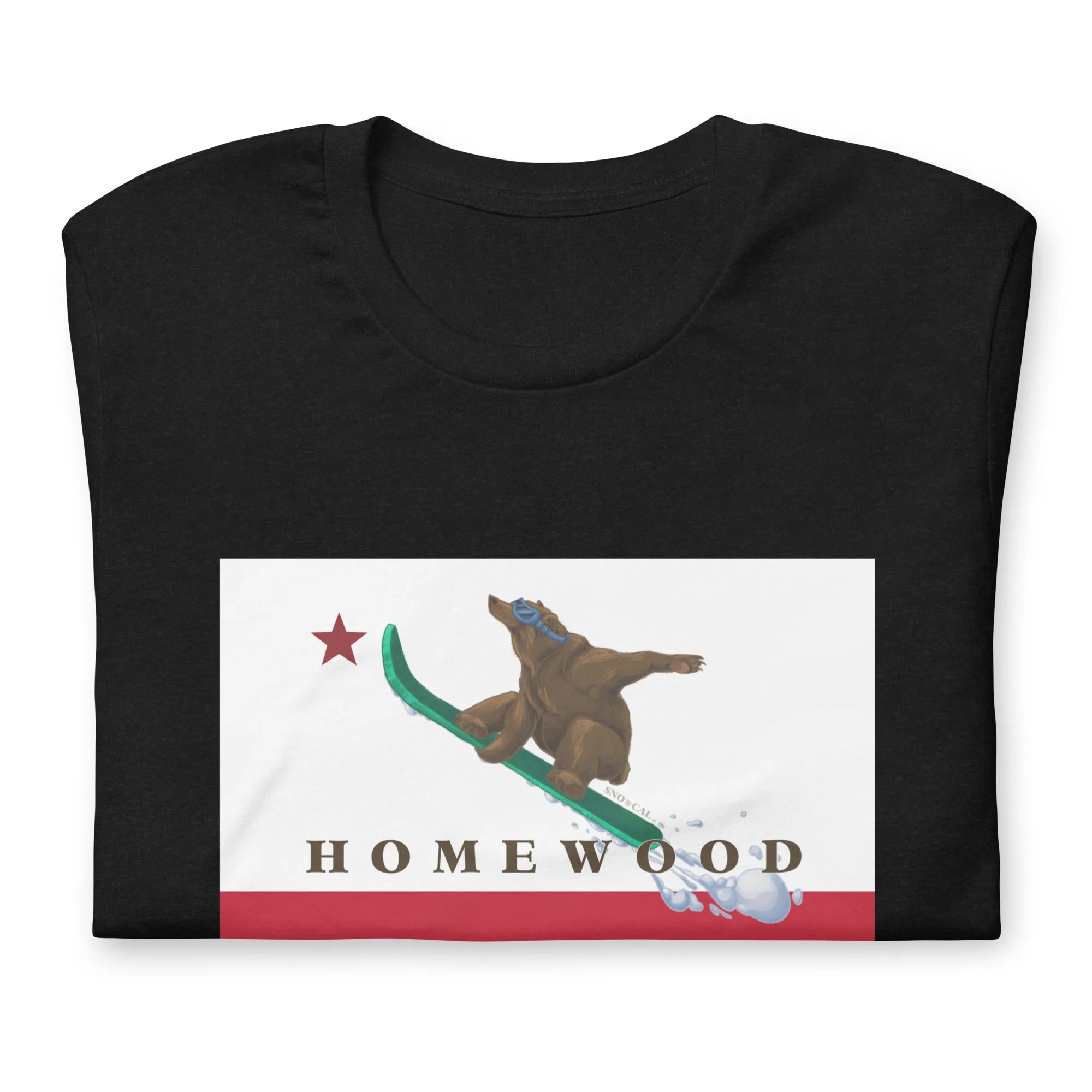 Homewood CA Flag Snowboard Shirt