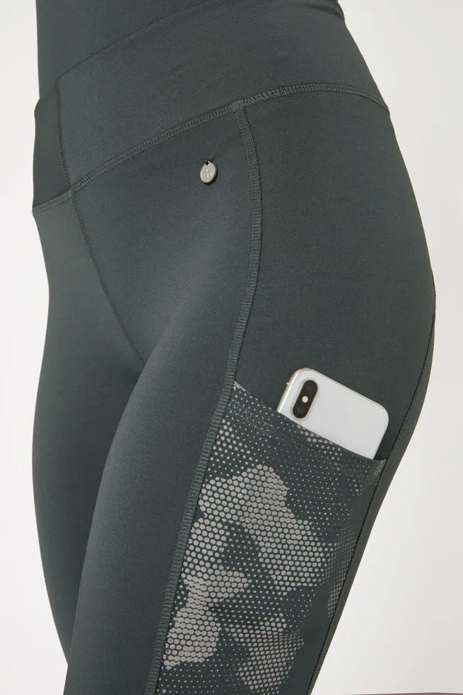 Horze Luminox Ladies FS Tights Urban Chick Dark Green