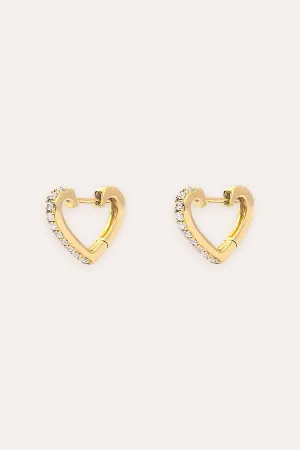 Huggie Coeur Bling (Gold)
