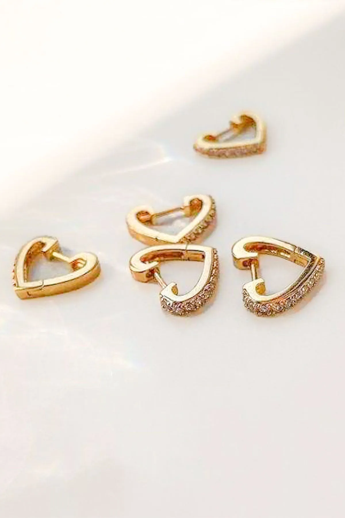 Huggie Coeur Bling (Gold)