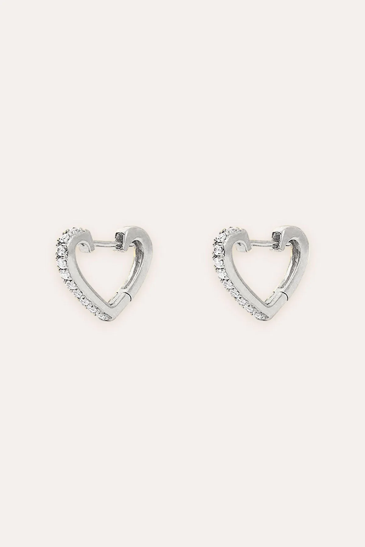 Huggie Coeur Bling (Silver)