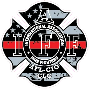 IAFF DISTRESSED TRL FLAG