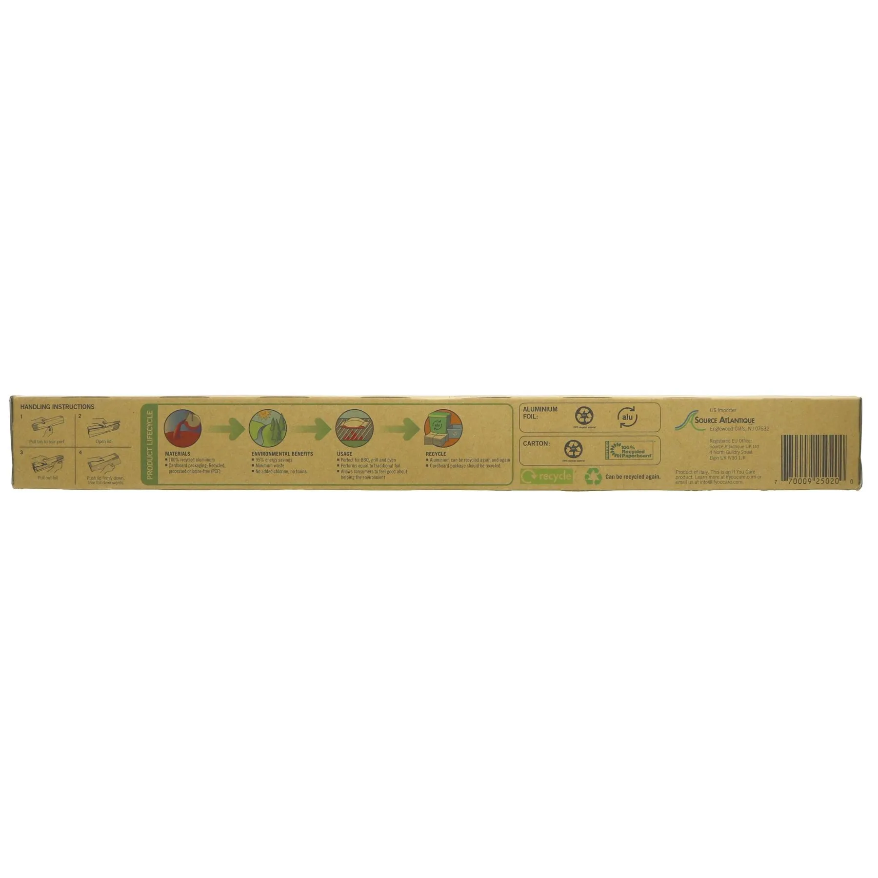 If You Care | Aluminium Foil - Extra Strong - 7m x 40cm recycled foil | 1 rolls