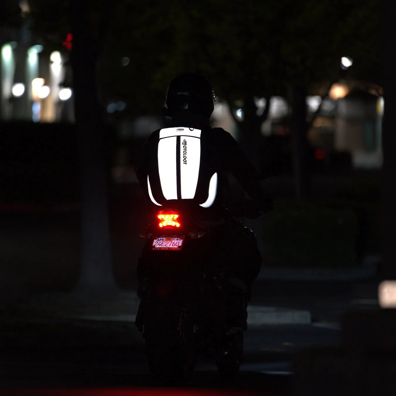 Insanely Reflective Motorcycle Backpack - Glowrider