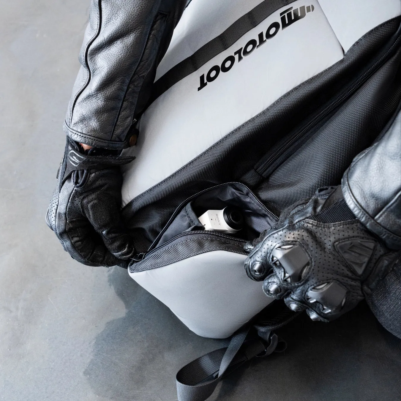 Insanely Reflective Motorcycle Backpack - Glowrider