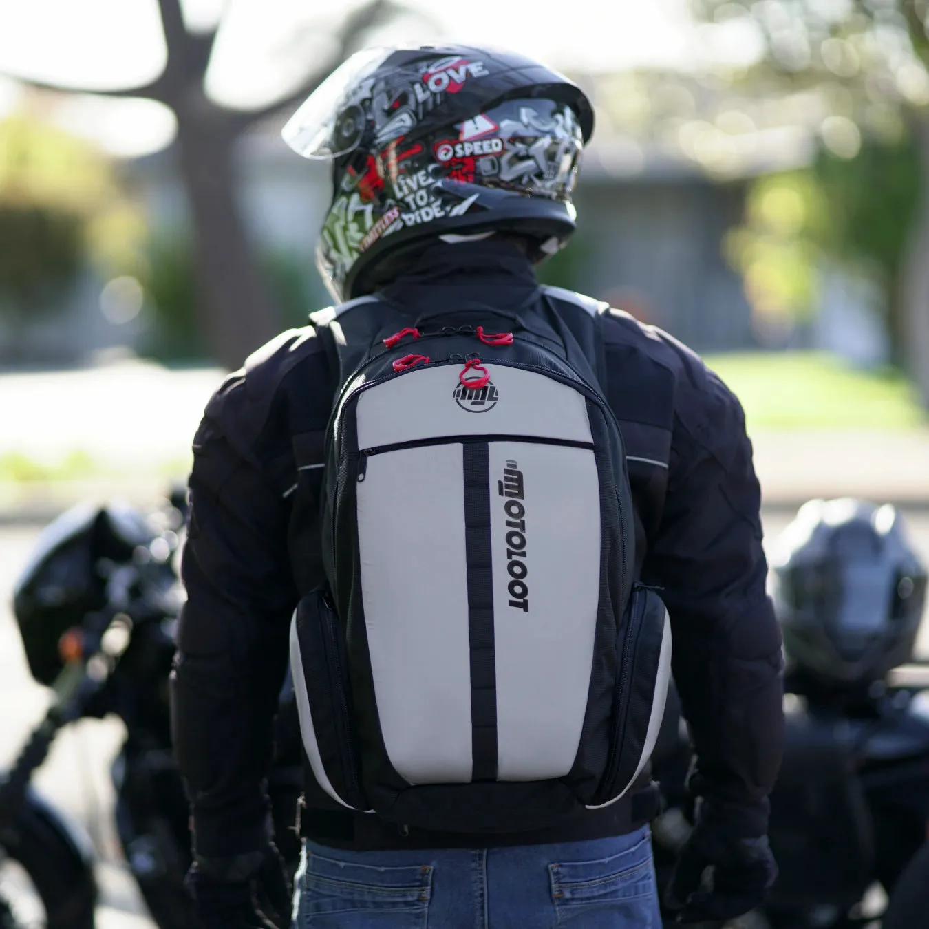 Insanely Reflective Motorcycle Backpack - Glowrider