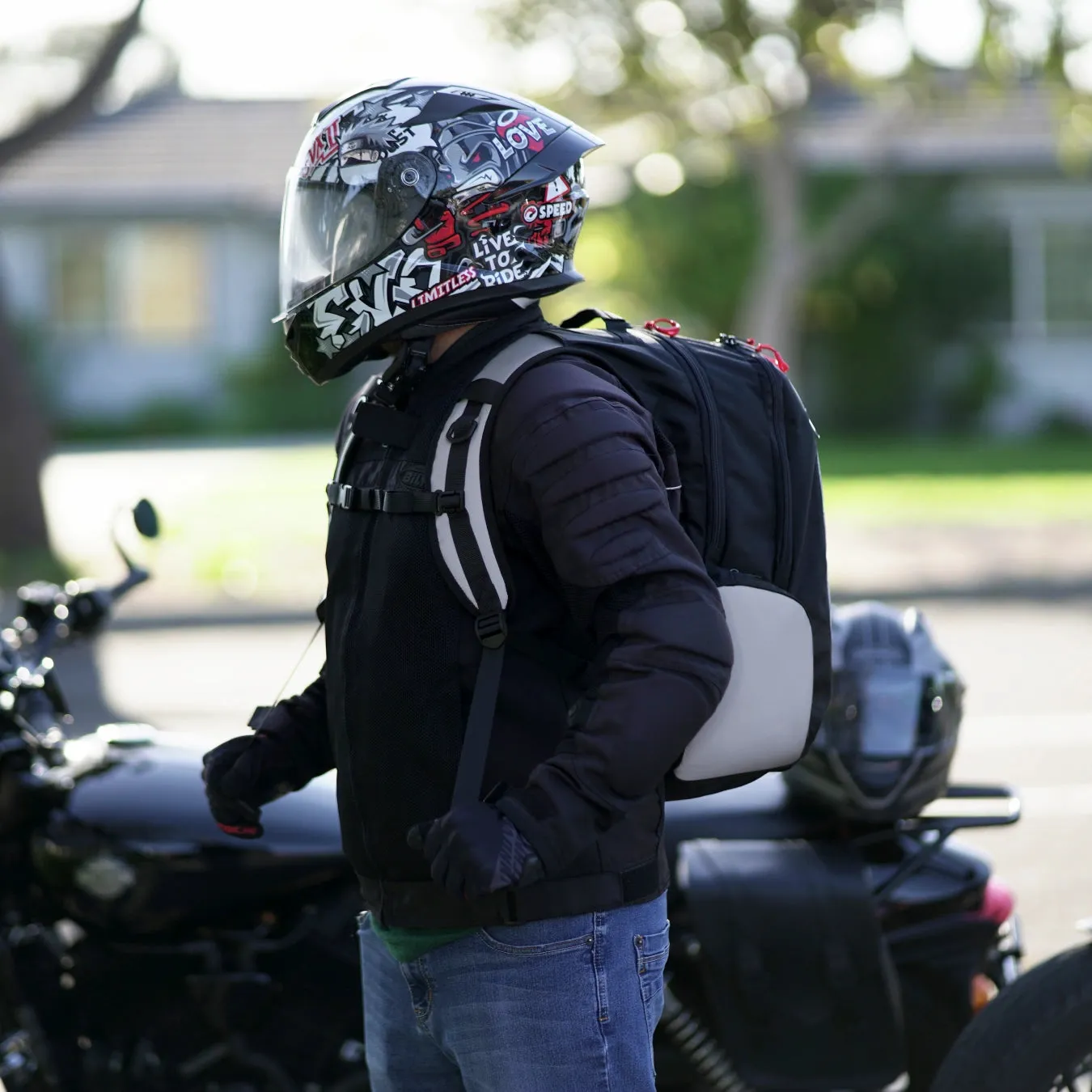 Insanely Reflective Motorcycle Backpack - Glowrider