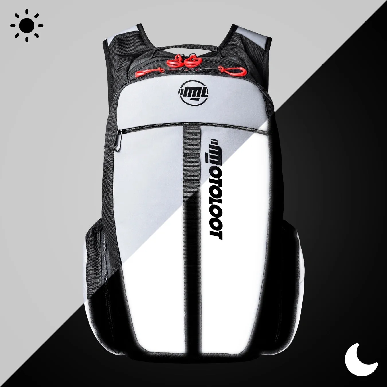 Insanely Reflective Motorcycle Backpack - Glowrider