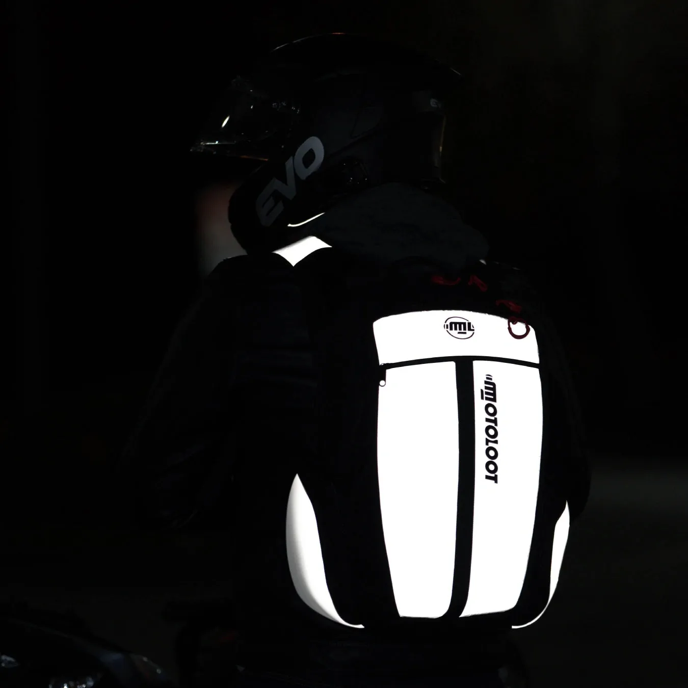 Insanely Reflective Motorcycle Backpack - Glowrider