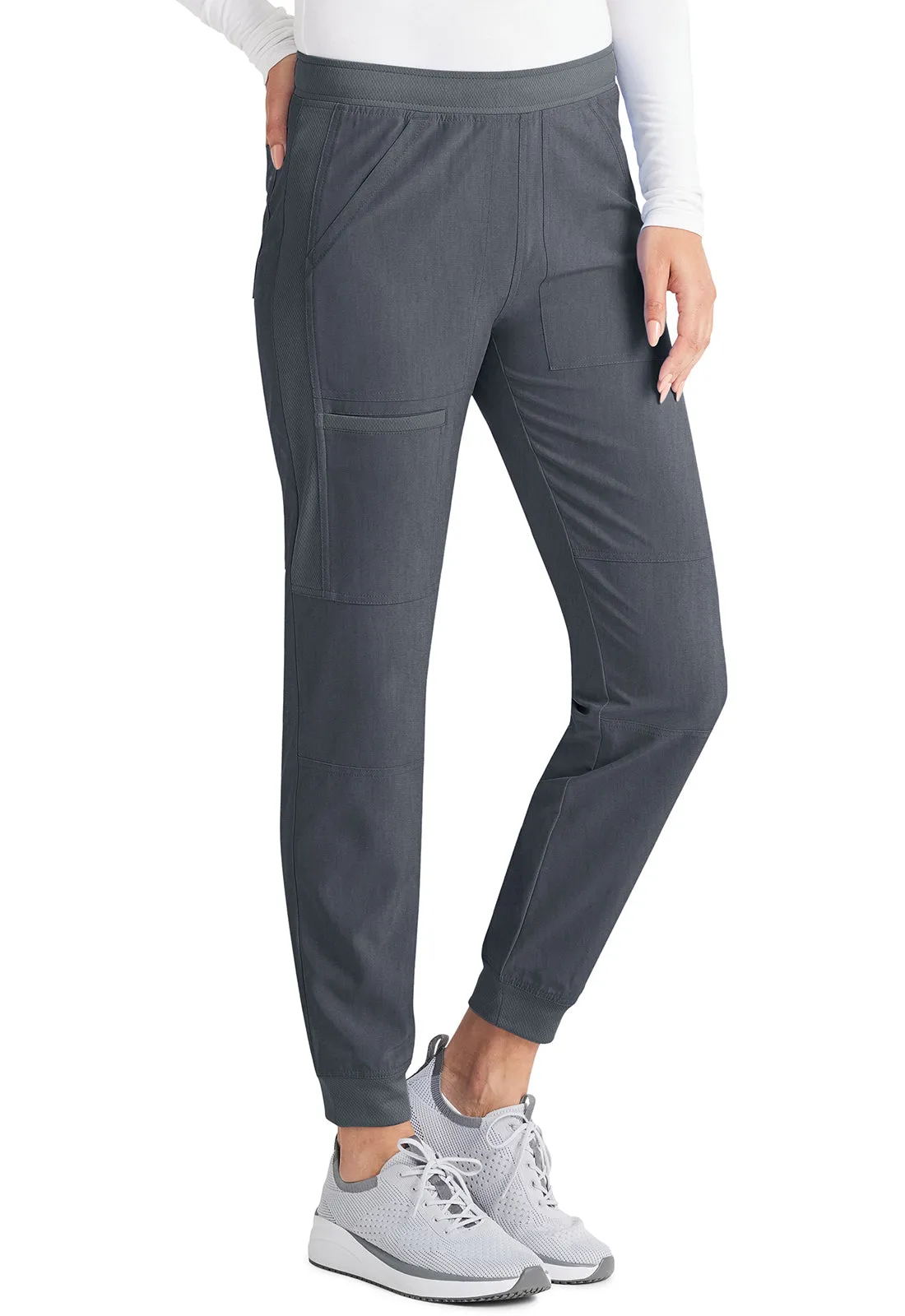 Inspira Flex IP045A Mid Rise Jogger Heather Pewter