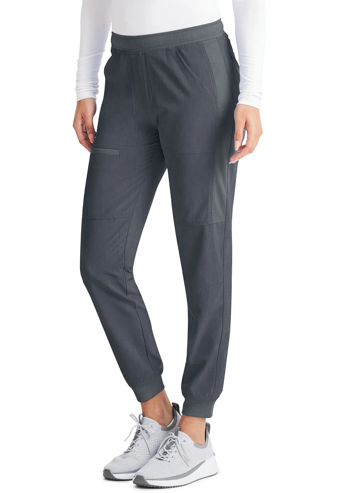 Inspira Flex IP045A Mid Rise Jogger Heather Pewter