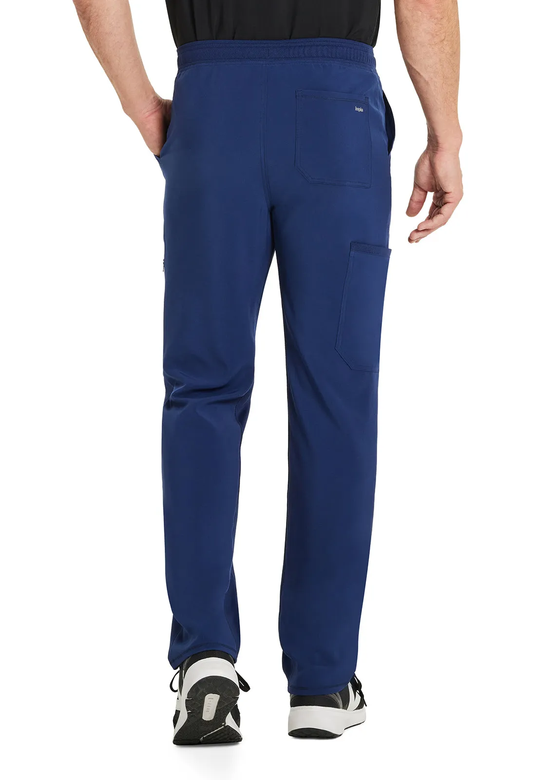 Inspira Flex IP067A Men's Zip Fly Tapered Leg Cargo Pants Navy