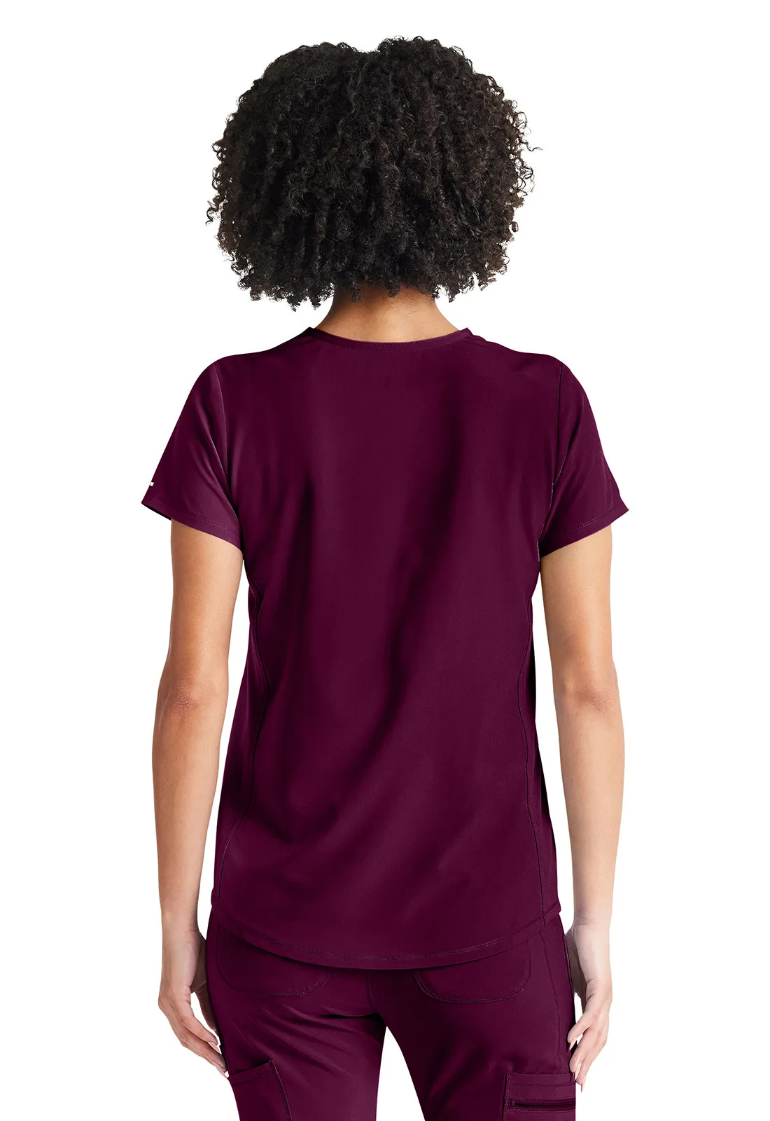 Inspira Flex IP600A V-Neck Tuckable Top Wine