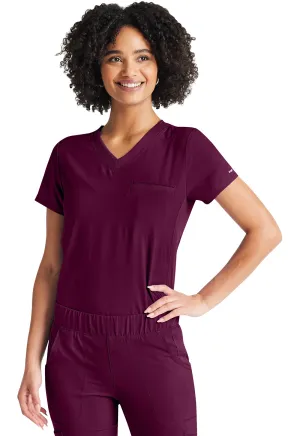 Inspira Flex IP600A V-Neck Tuckable Top Wine
