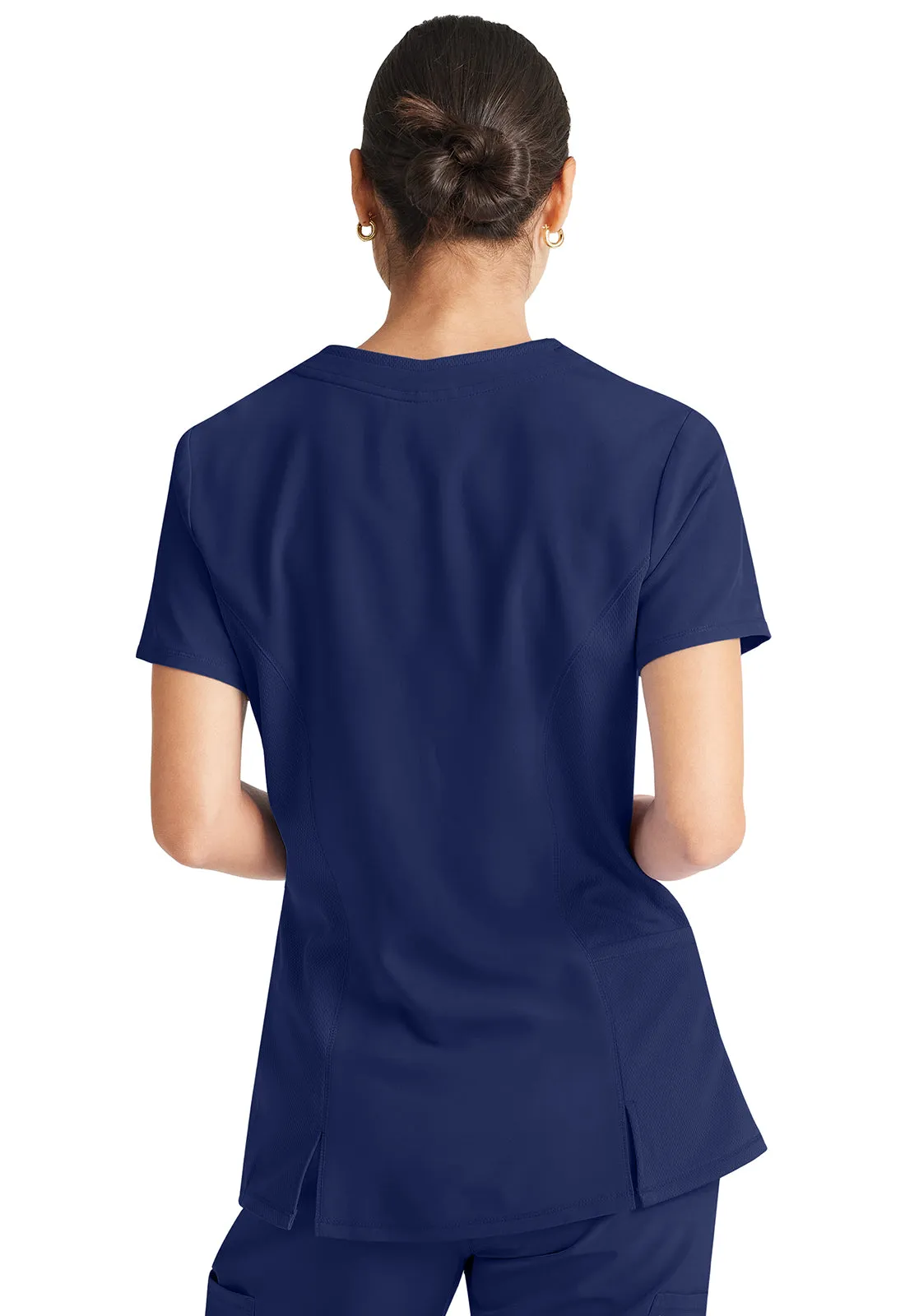 Inspira Flex IP727A V-Neck Top Navy