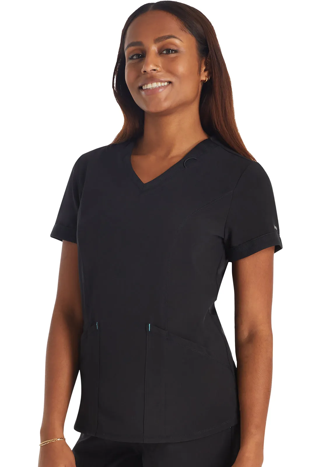 Inspira Flex IP790A V-Neck Top Black
