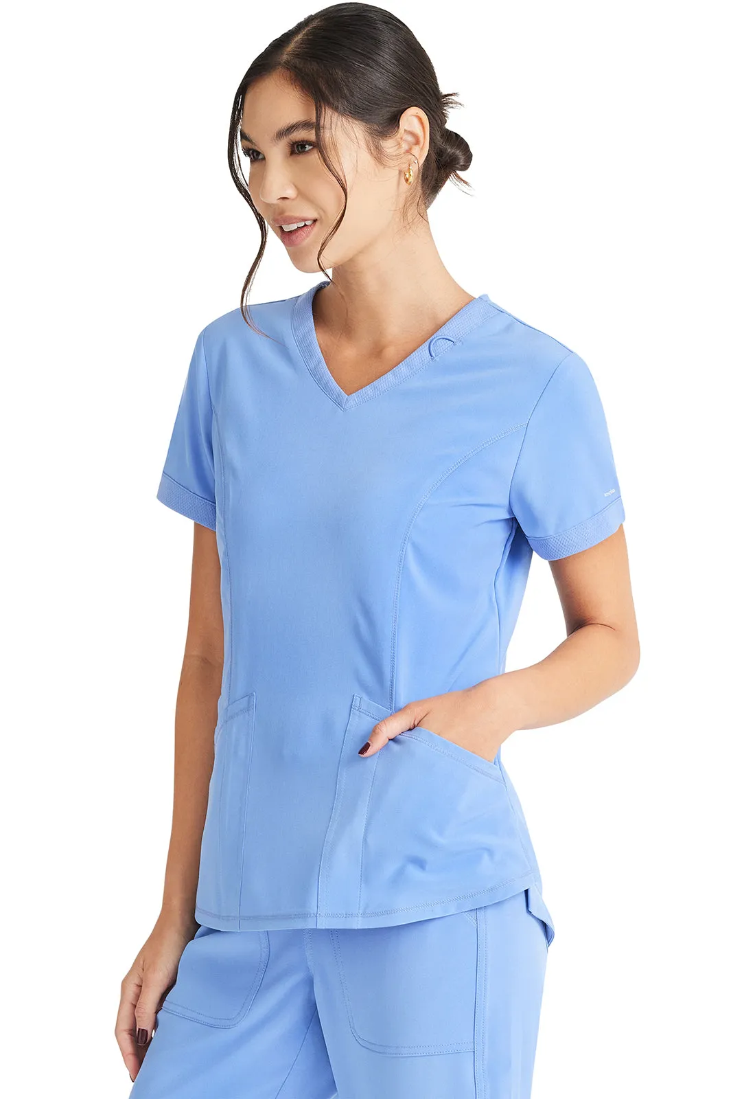 Inspira Flex IP790A V-Neck Top Ciel