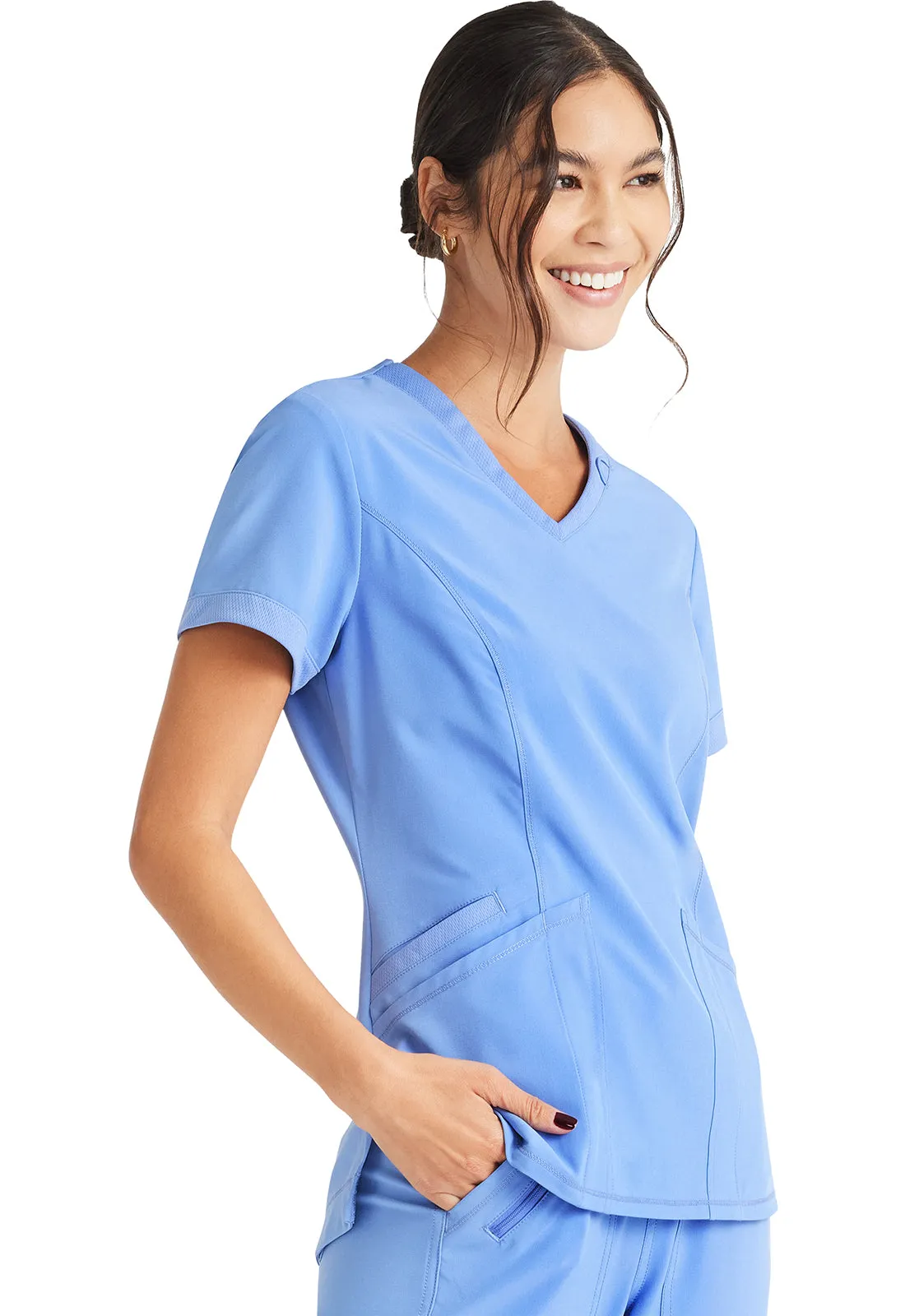 Inspira Flex IP790A V-Neck Top Ciel