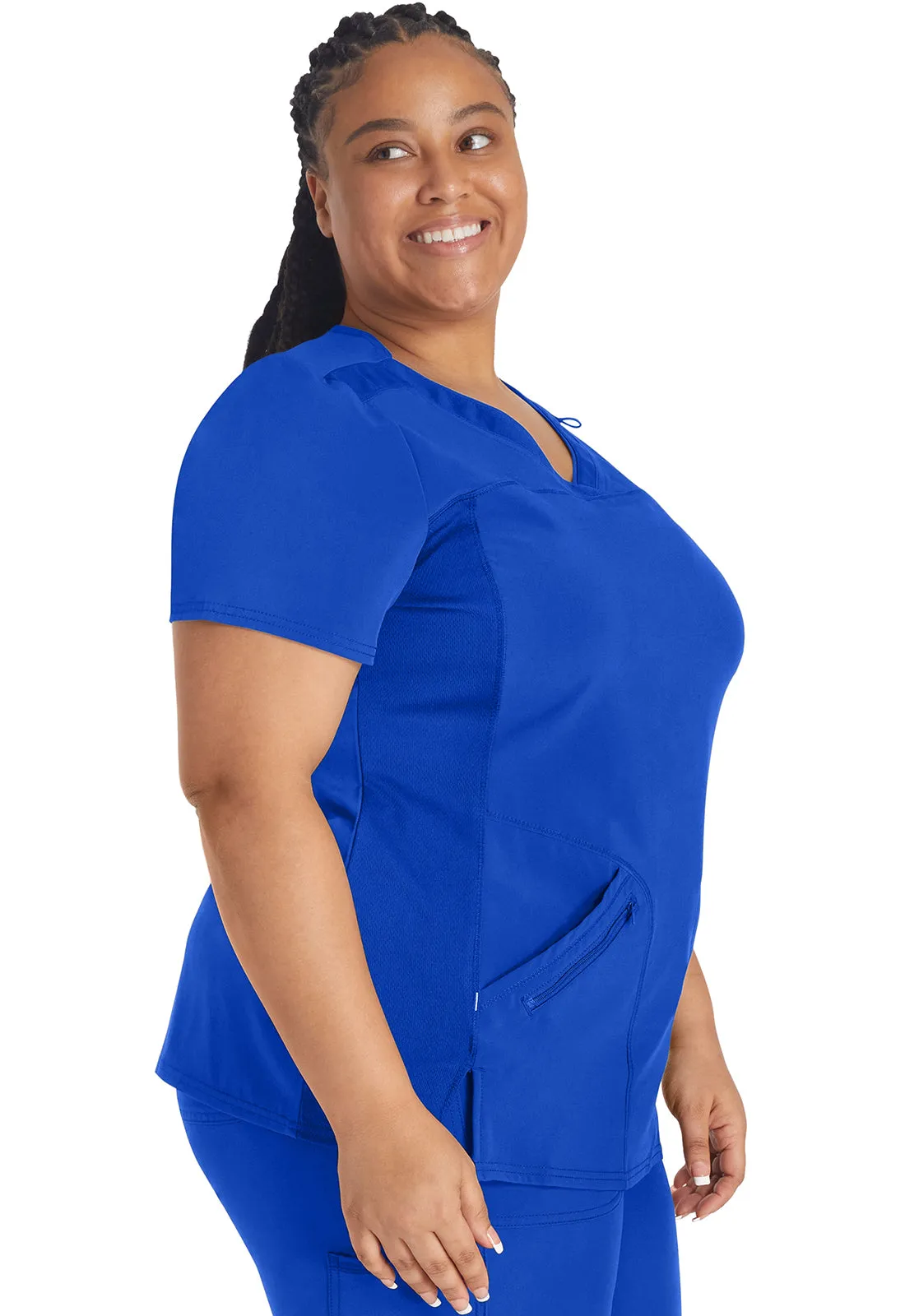 Inspira Flex IP845A Crossover V-Neck Top Royal