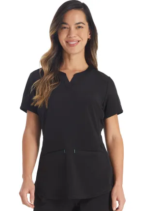 Inspira Flex IP849A Henley Top Black