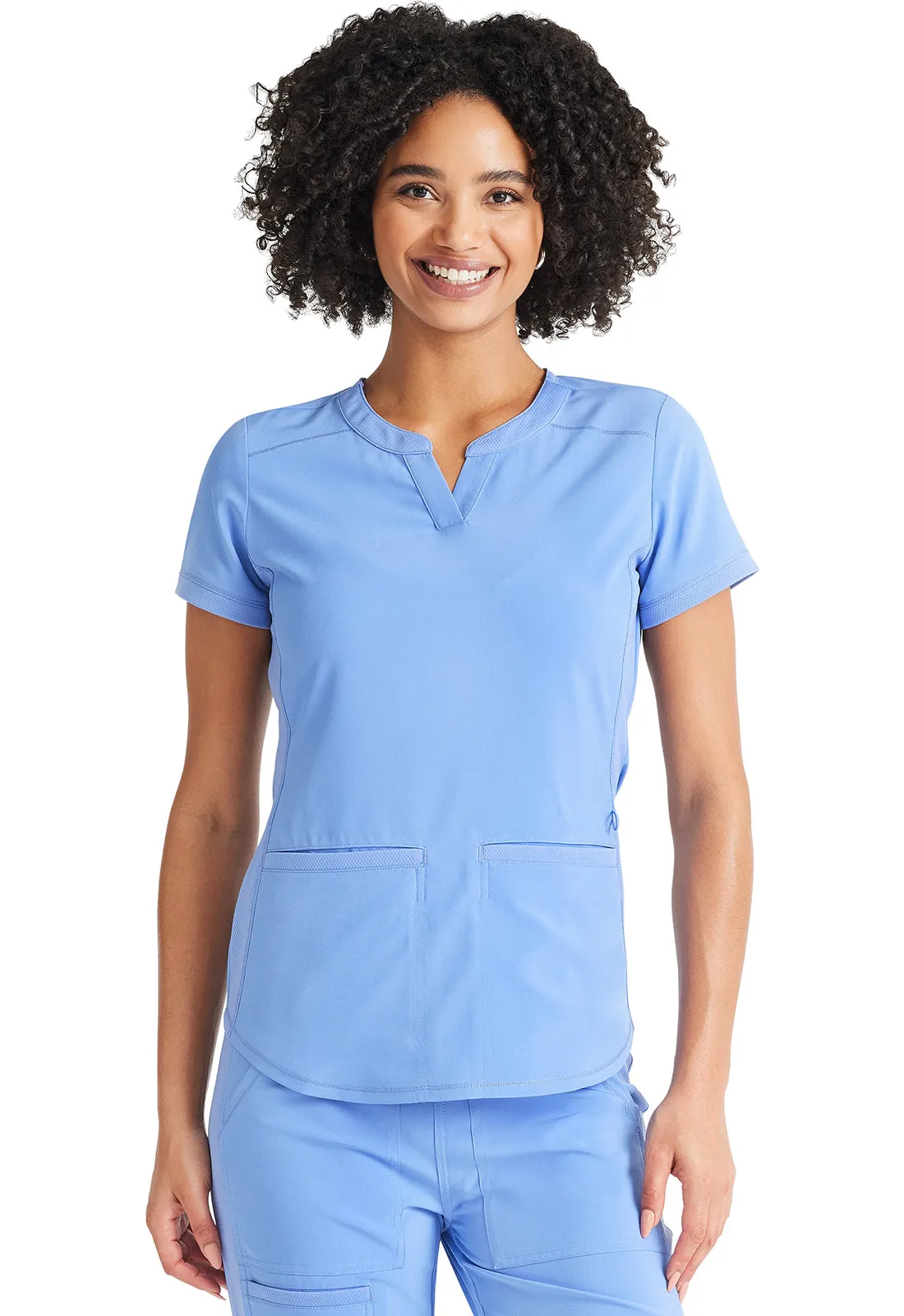 Inspira Flex IP849A Henley Top Ciel