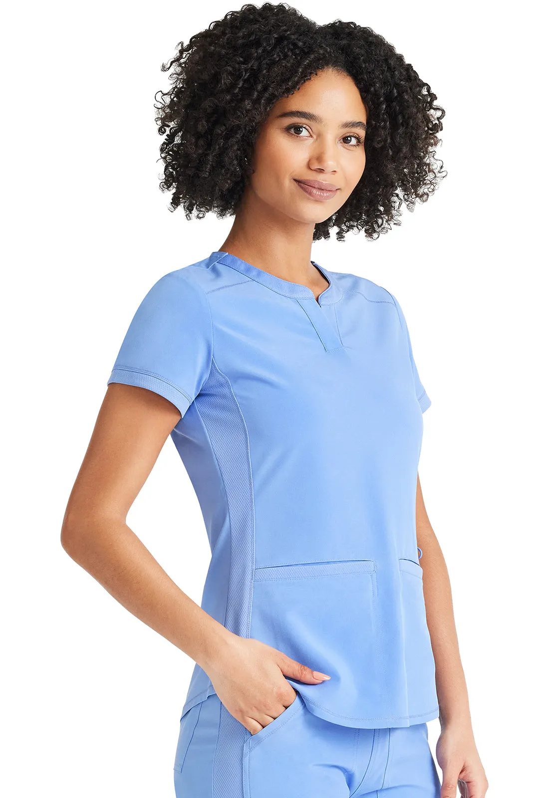 Inspira Flex IP849A Henley Top Ciel