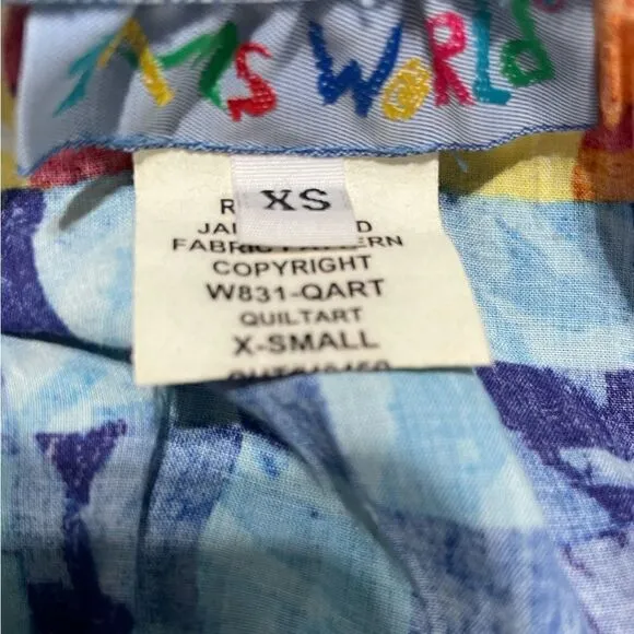 Jams World 90’s Hattie Skirt Quilt Art Style W831 Size XS