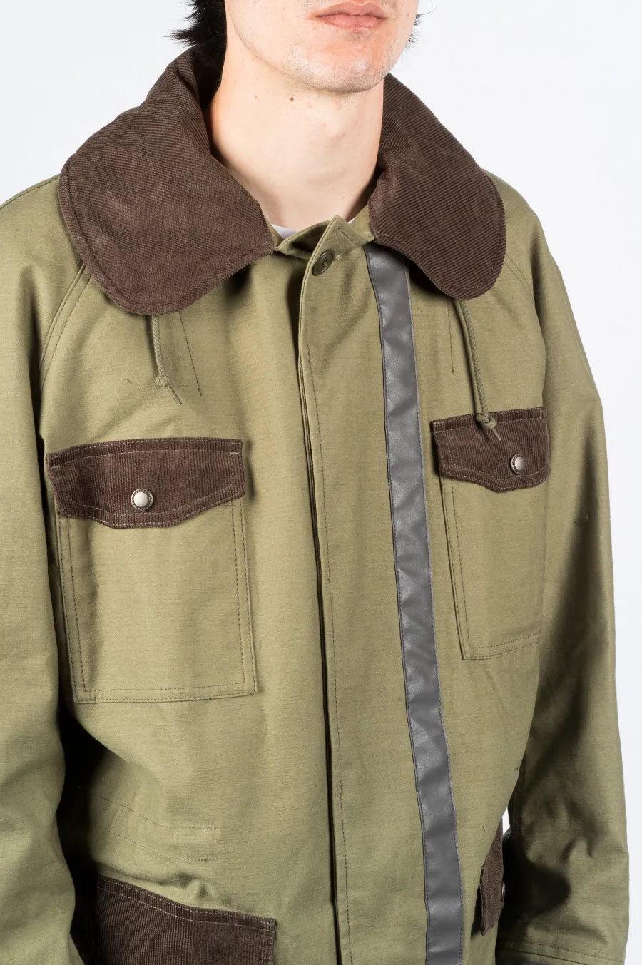 JUNYA WATANABE MAN REFLECTIVE PARKA GREEN