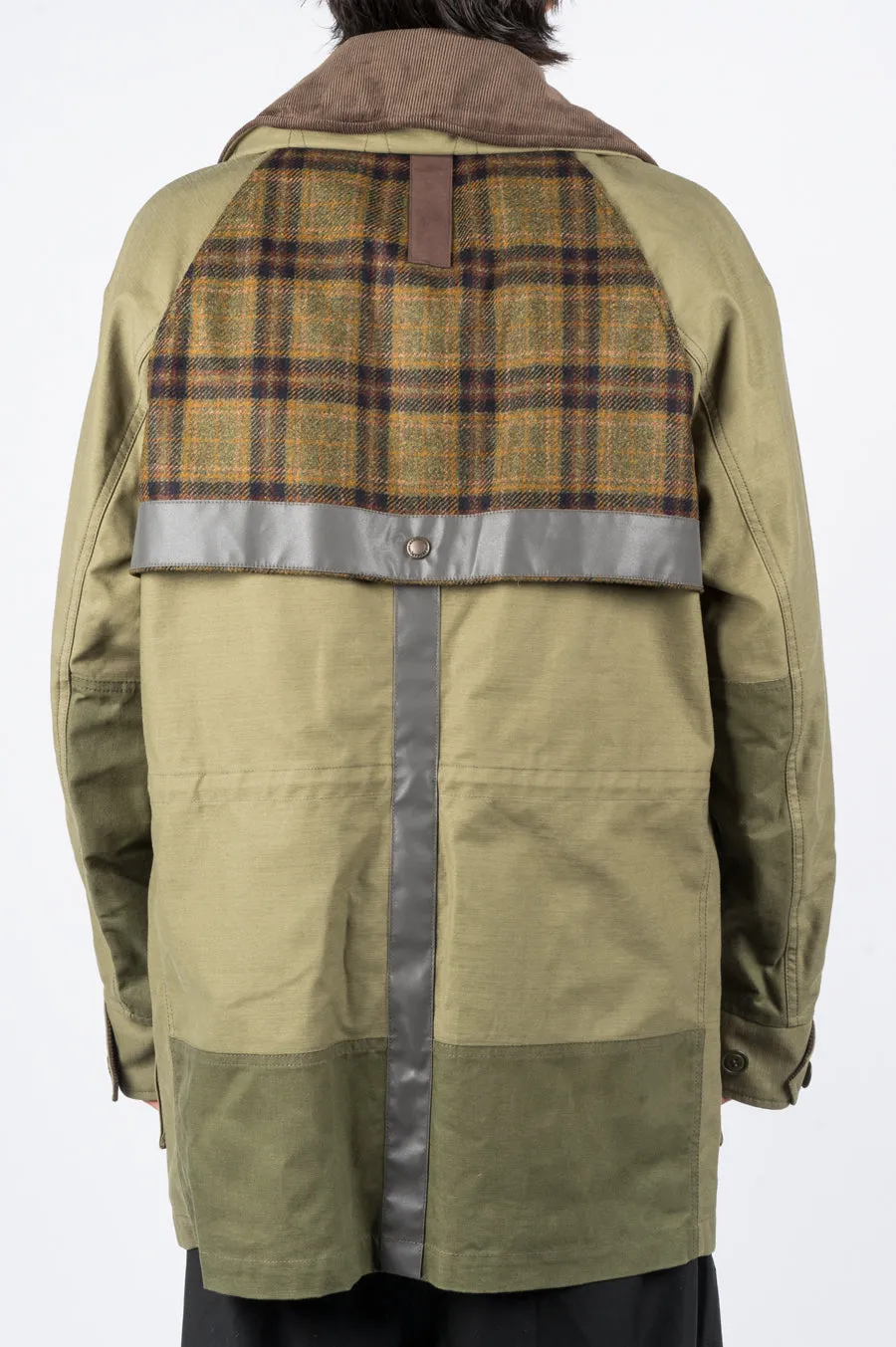 JUNYA WATANABE MAN REFLECTIVE PARKA GREEN