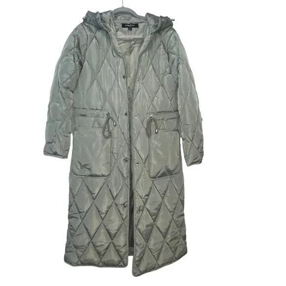 Kenneth Cole Quilted Chunky Pocket Anorak Stadium Jacket sz S NWOT