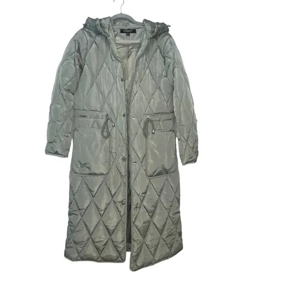 Kenneth Cole Quilted Chunky Pocket Anorak Stadium Jacket sz S NWOT