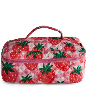 Kip & Co | Strawberry Jam Quilted Cotton Toiletry Case