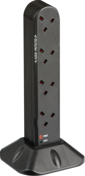 Knightsbridge 8GTOWER 8G 2M Surge Protected Tower