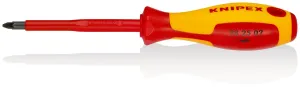 KNIPEX Screwdriver for Pozi Screws PZ2 x 100mm VDE Insulated Multi Component Grips 212mm 98 25 02