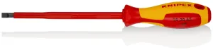 KNIPEX Screwdriver for Slotted Screws 6.5 x 1.2mm VDE Insulated Multi Component Grips 262mm 98 20 65