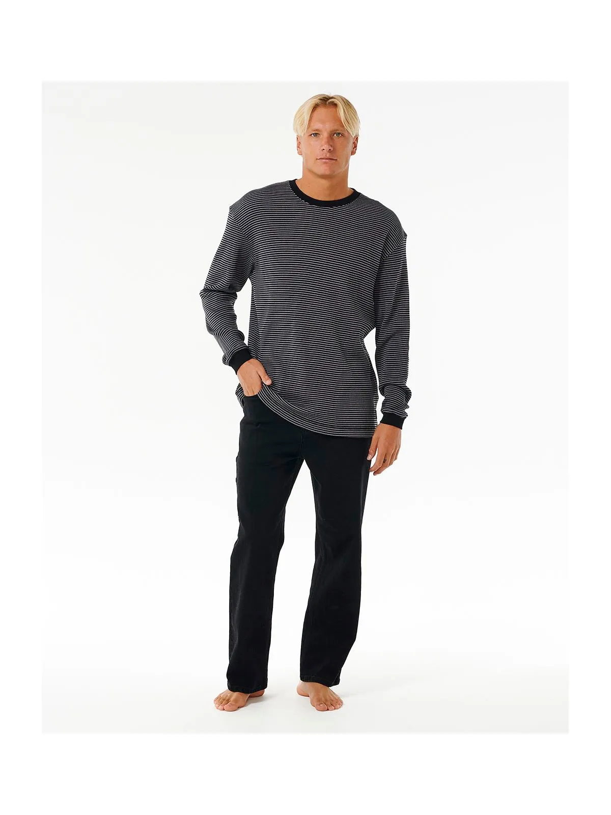 Koszulka RIP CURL Quality Surf Products Ls Tee czarny
